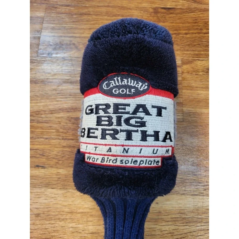 CALLAWAY‎ GOLF CLUB HEAD COVER SOCK GREAT BIG BERTHA Sole Plate #1 WAR BIRD Blue